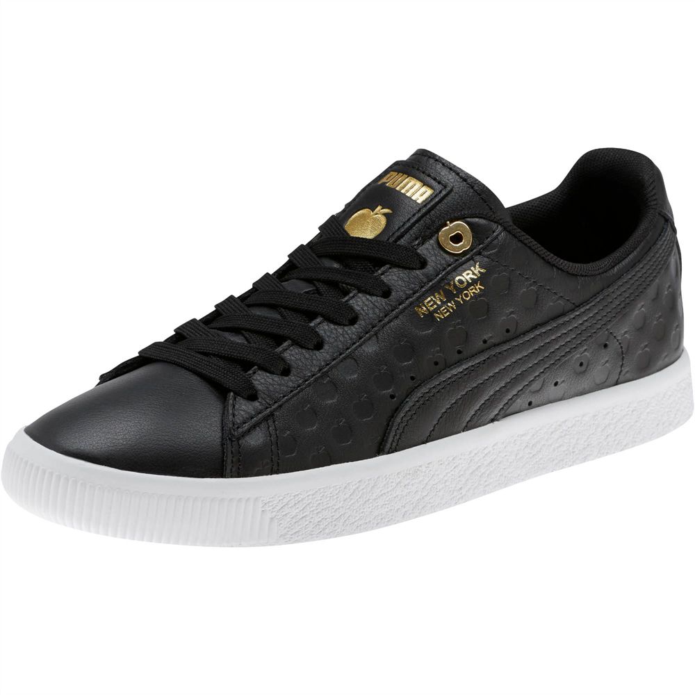 Puma Clyde NYC Gold Apple Férfi Sportcipő - Fekete/Arany ( Hungary - CHRPK0124 )
